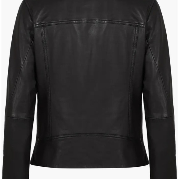 All Saints Black Leather Jacket - Picture 5 of 9
